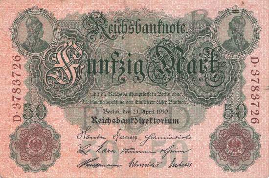 50 Mark 1910 ro.42 B/D